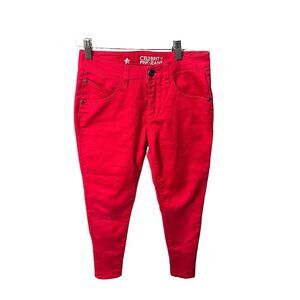 Celebrity Pink Jeans Red Hipster High Rise Skinny size 1